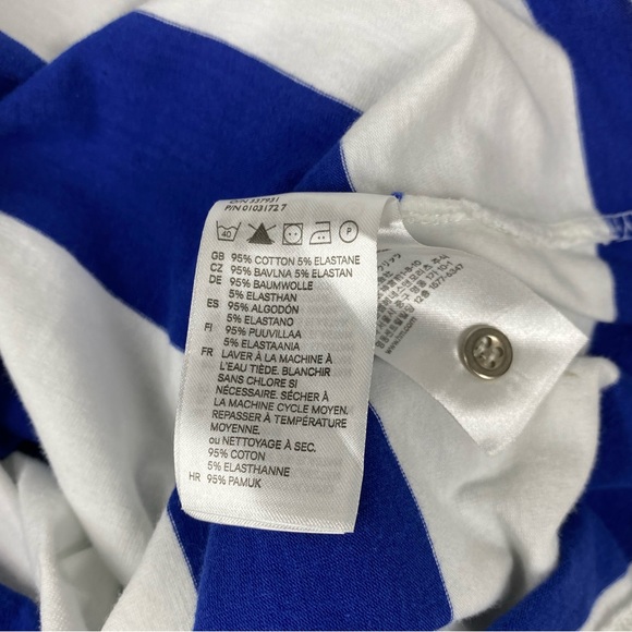 H&M Blue and White Stripes Long-sleeve T-shirt Size Medium - Picture 8 of 8